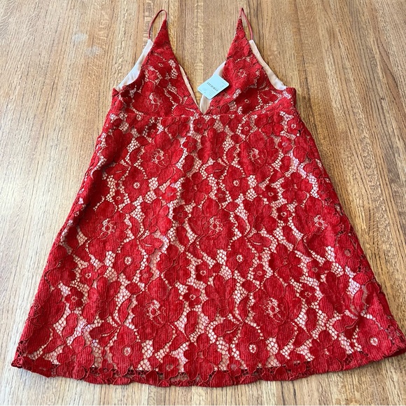 New Free People Dangerous Love Mini Dress size 6 MSRP: $108 - Picture 2 of 15